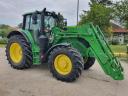 John Deere 6155M TLS + Rugózott kabin + Automata kormány előkészítés + JD 643 homlokrakodó