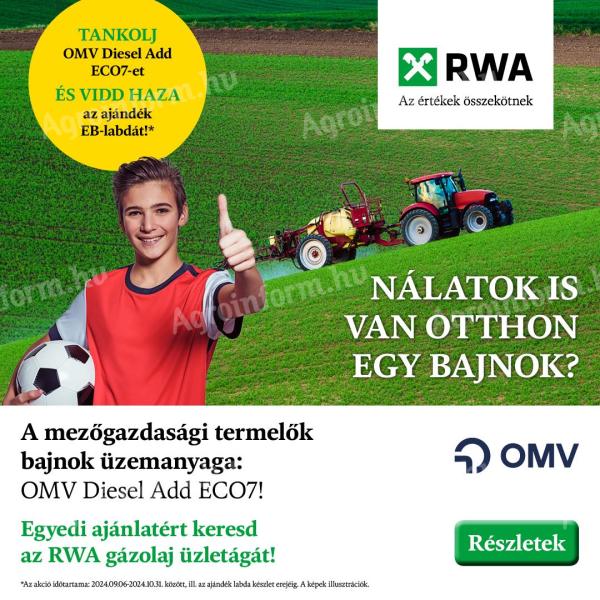 Tankolj OMV Add Diesel ECO7 gázolajat az RWA-tól,  és EB-labdát adunk mellé ajándékba