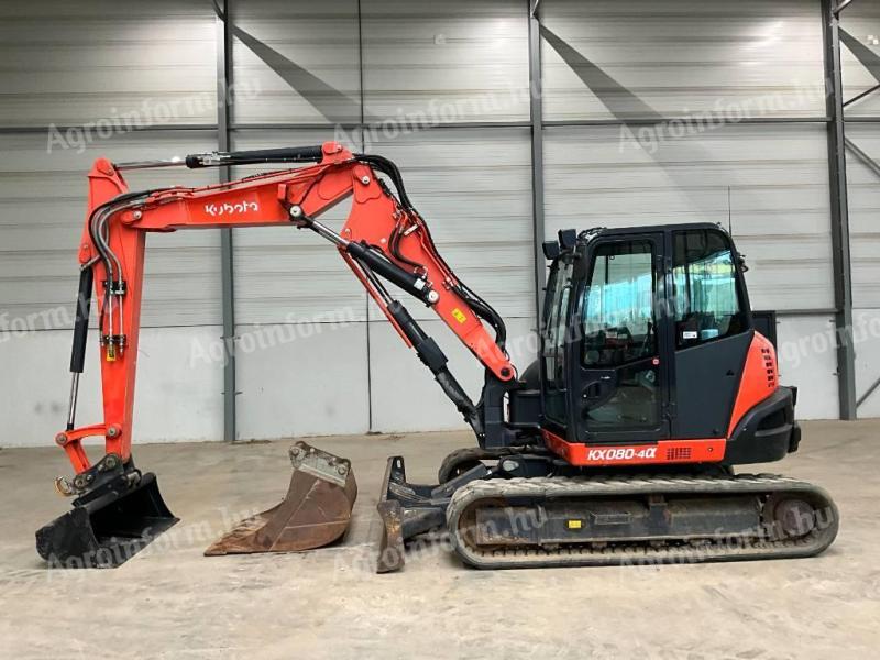 Kubota KX080-4 / 2019 / 3300 óra / Klíma / Lízing 20%-tól