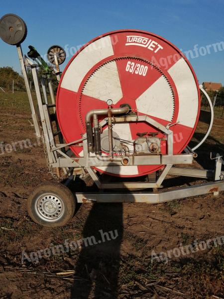 Öntöző dob turbó jet 300/63 forgózyámolyos eladó