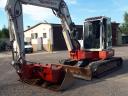 Takeuchi tb80Fr gumihevederes forgó kotró