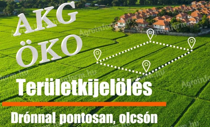 AKG - ÖKO pályázatokhoz területmérés drónnal