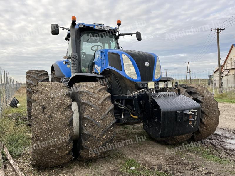 Newholland T8.390 GPS+RTK+ISOBUS+DUPLAKERÉK (elől hátul)