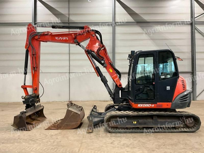 Kubota KX080-4 / 2014 / 3200 óra / Klíma / Lízing 20%-tól