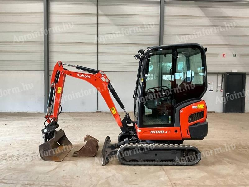 Kubota KX018-4 / 2020 / 770 ó / 2 db kanál / Lízing 20%-tól