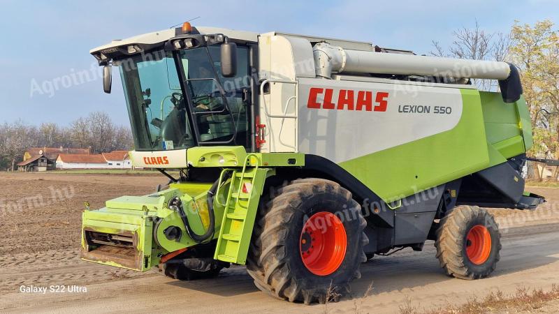 Claas Lexion 550 + V660 + Doblassító