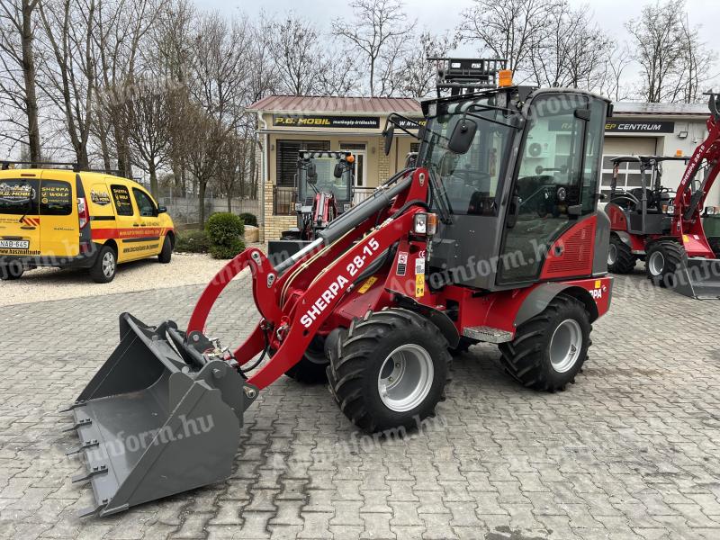 SHERPA 28-15 Homlokrakodó Kubota Motorral,  Fülkés és Fülke Nélküli ÚJ