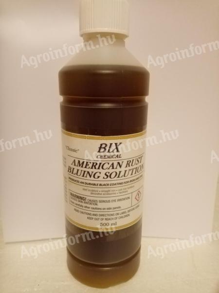 Acél barnító szer,  American Rust Bluing 500 ml