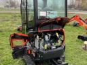 Kubota KX019-4 GL típusú zárt kezelőfülkés gumilánctalpas minikotró