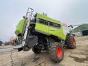 Claas Lexion 6600 kombájn gabonaasztallal,  vágóasztalszállító kocsival