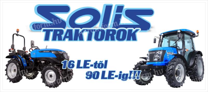 SOLIS traktorok azonnal KÉSZLETRŐL