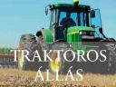 Traktoros,  kombájnos állás