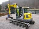 Wacker Neuson EZ80 kotrógép gereblyével