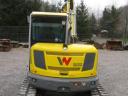 Wacker Neuson EZ80 kotrógép gereblyével