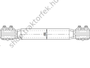 Panhard kitámasztó cső OE - 430mm, bilincsekkel