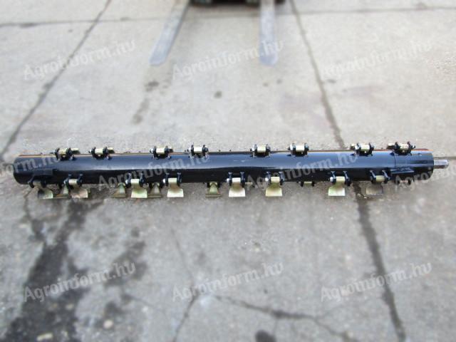 Szárzúzó / Mulcsozó késtartó tengely, komplett, 240-es, AG,KDX, (kalapácsokkal, csavarokkal)