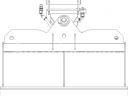 FK Machinery Hidraulikus rézsűkanál/simító kanál 1,9-2,6 t forgókotróhoz (85 cm-es)