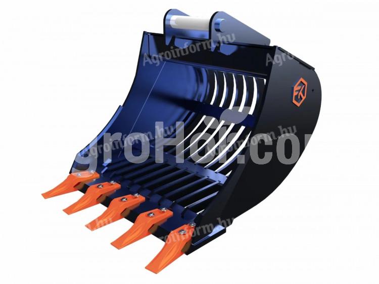 FK Machinery Rostakanál 2,6-3,5 t forgókotróhoz (25 cm-es)