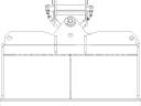 FK Machinery Hidraulikus rézsűkanál/simító kanál 3,5-5 t forgókotróhoz (140 cm-es)