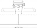 FK Machinery Hidraulikus rézsűkanál/simító kanál 6-8,5 t forgókotróhoz (140 cm-es)