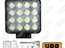 Munkalámpa LED 48W kocka, 3180 Lumen, 9-32V, IP67, HBR