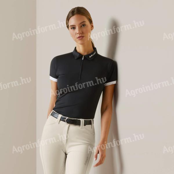Ariat Bandera 1/4 Zip női póló, fekete, XL