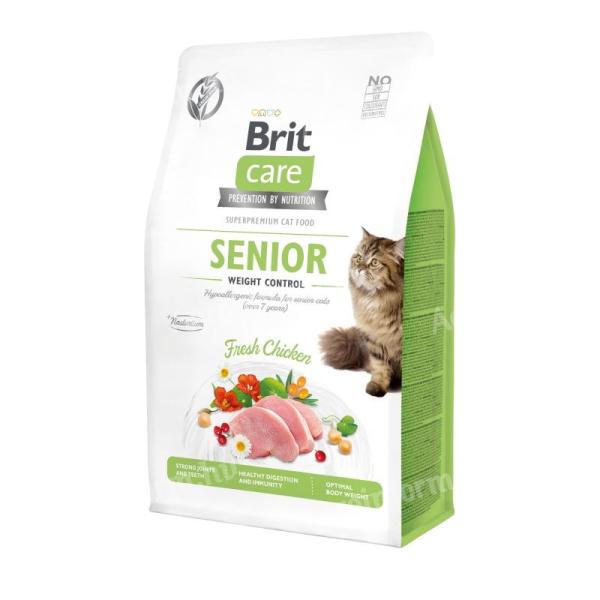 Brit Care Cat Grain Free Senior Weight Control macskatáp 0,4kg