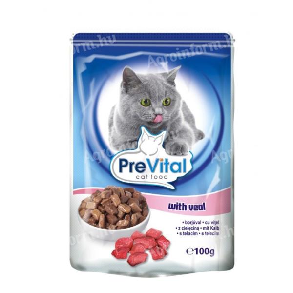 Prevital Alutasakos Macskaeledel Borjús 100g