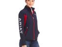 Ariat New Team női softshell kabát, sötétkék/piros, XS