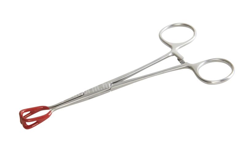 Kruuse lip retractor with coated jaws