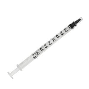 Fecskendő Eh 1ml 3 Részes gumidugós Luer Insulin