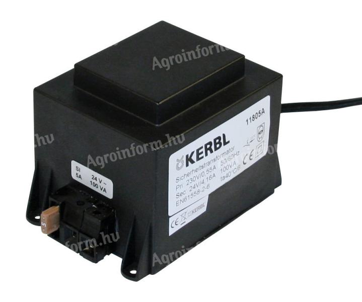 KERBL Transzformátor Itatóhoz 230v-24 V/100 Va Ip65