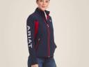 Ariat New Team női softshell kabát, sötétkék/piros, XXL