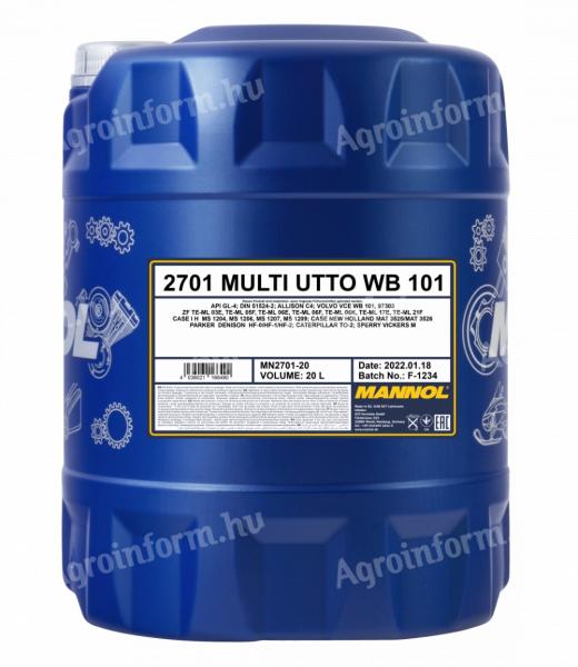 Mannol 2701 MULTI UTTO WB 101 mezőgazdasági olaj 20L