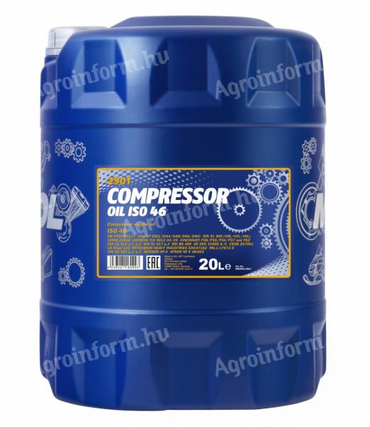 Mannol 2901 COMPRESSOR OIL ISO 46 kompresszorolaj 20L