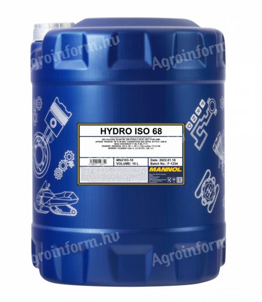 Mannol 2103 HYDRO ISO 68 hidraulika olaj 10L