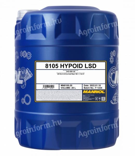 Mannol 8105 HYPOID LSD 85W-140 GL-5 hajtóműolaj 20L