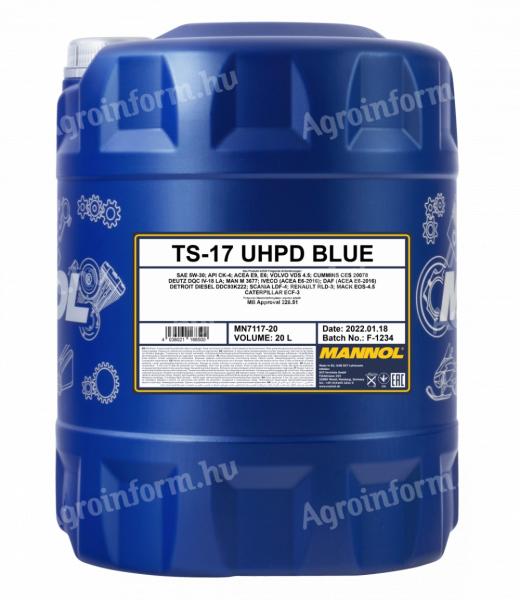 Mannol 7117 TS-17 UHPD BLUE 5W-30 teherautó motorolaj 20L