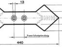 Kombinátor Grubber lándzsa 130x440 (Furatközép:60mm)