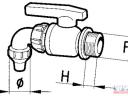 Borászati golyóscsap 1.1/4&quot; - DN-30 