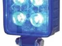 Munkalámpa LED 2700lm szögletes 4 LED kék szinű