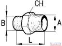 Közcsavar 1/4&quot;-3/8&quot;