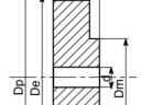 Fogasszíjtárcsa XL z34/037 acél