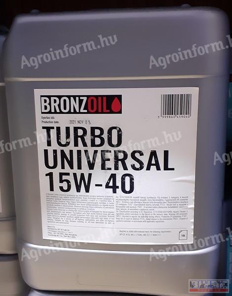 BRONZOIL TURBO UNIVERSAL 15W-40; 10L