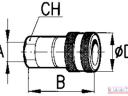 Gyorscsatlakozó 3/8&amp;#34; hüvely belső menetes 