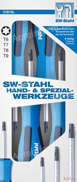 Csavarhúzó készlet Torx 4 db-os SW-Stahl