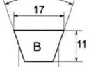 Ékszíj 17x1245 Li (1288 Lp) ROULUNDS