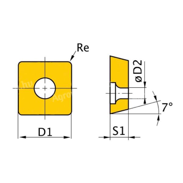 Váltólapka készlet ISO SCMT09T304 (5 db/doboz)