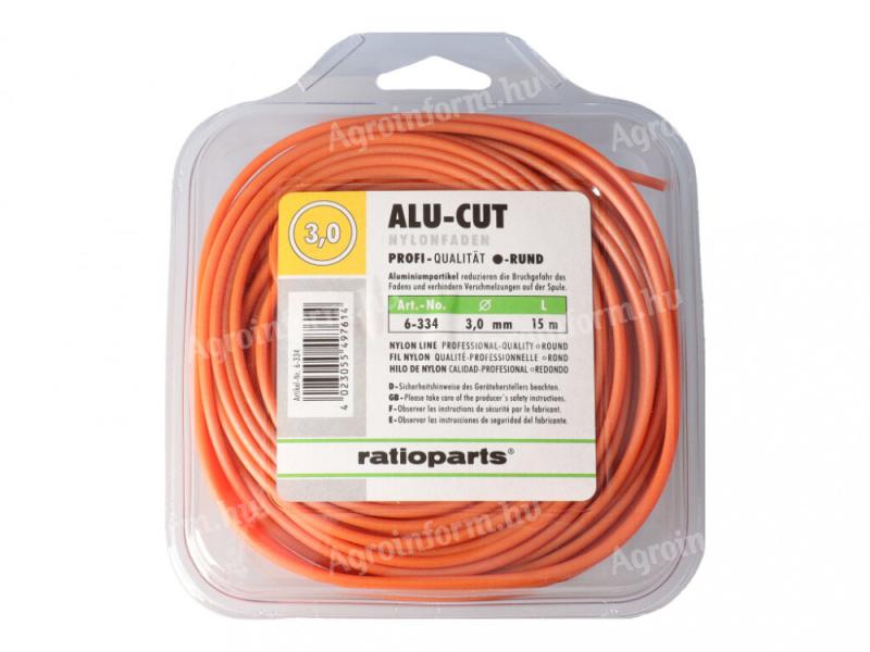 AluCut damil 3 mm kerek profil, hossz: 15 m