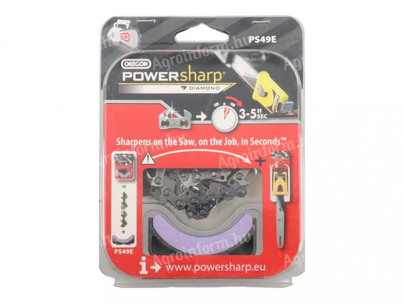 PowerSharp fűrészlánc +élezőkő PS49E